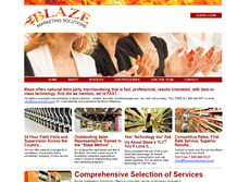 Tablet Screenshot of blazemarketing.com
